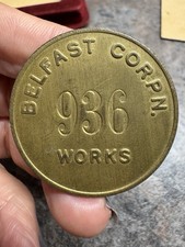 {526} IRISH Mining Token. BELFAST CORPN 936 WORKS.