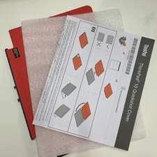 Lenovo Quickshot Cover (Black/Red) for Lenovo ThinkPad 10 Tablet 4X80E76538 New