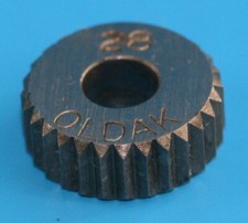 28T 1/2" x 3/16" x 3/16" Straight Knurl/Knurling Wheel (3)