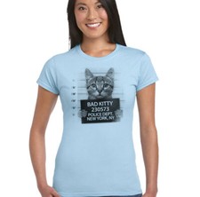 Bad Kitty Womens Funny Cat