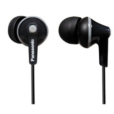 PANASONIC RPHJE125 ERGOFIT STEREO IN-EAR HEADPHONES IN BLACK - RPHJE125K