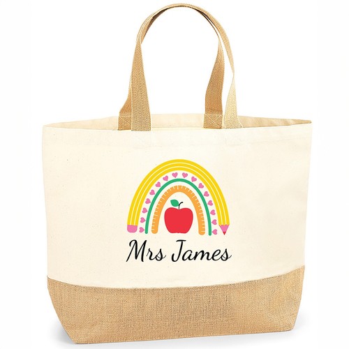 Personalised rainbow teacher - rainbow,