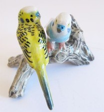 Miniature Figurine Budgerigars