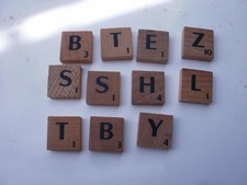 Scrabble Deluxe Original Wooden 2005 Letter Tiles Choose Your Exact Tile in Pic