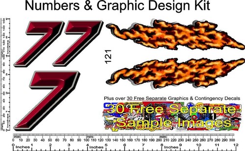 Vinyl decal 10th scale - r/c,
