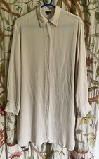Joseph Cream Silk Shirt Dress