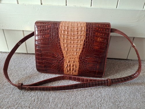 Genuine brown crocodile - genuine,