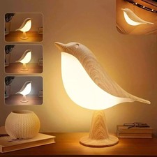 2 in 1 Bird Diffuser Lamp Cordless USB LED Table Touch Sensor Bedside Desk Light