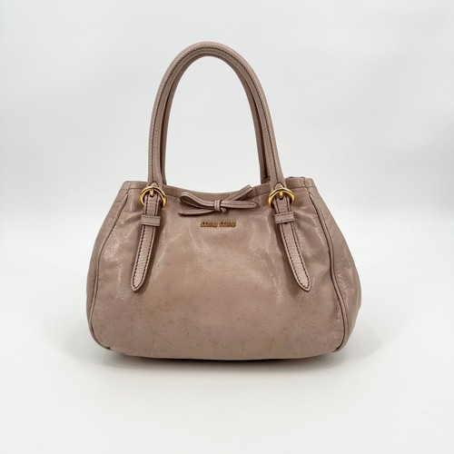 Miu vitello bow - miu, beige