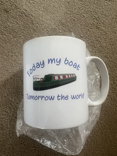 Narrow canal boat mug - boat,