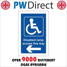 SIGN Disabled Ramp Access This