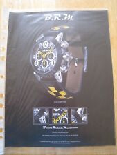 BRM WATCH V8-44-COMPETITION BERNARD RICHARDS MANUFACTURE ADVERT A4 FILE 23