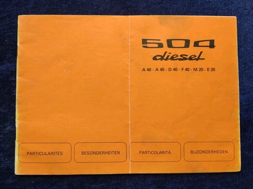 Peugeot 504 diesel a40 - a40, d40