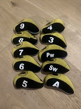 golf iron head covers Used 9 Through To Wedges 