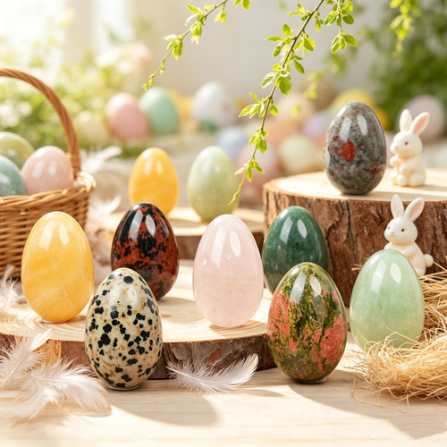 5pcs easter eggs - 5pcs, stone