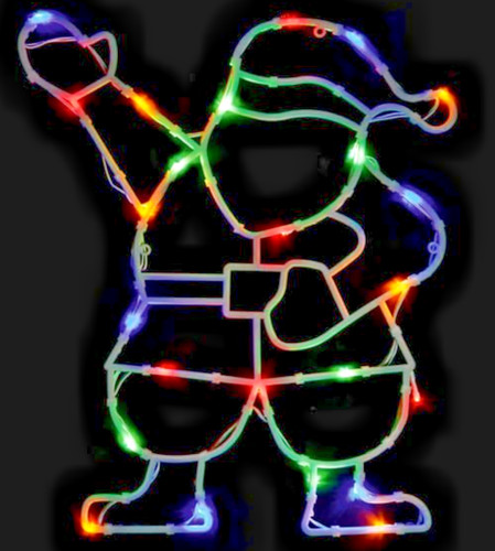 Christmas led santa - christmas,