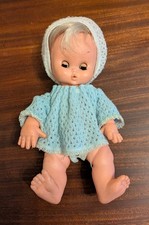 1960s Furga Baby Doll - Open / close eyes - Made in Italy - app 24cm tall