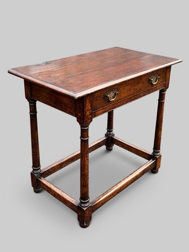 Georgian style oak side table - georgian,