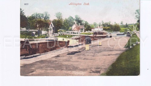 Postcard allington lock - d.,