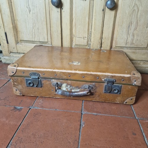 Suitcase vintage leatherette - vintage,