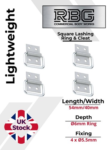 Square lashing ring cleat - &,