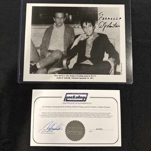 Fontana hand signed - d.j.,