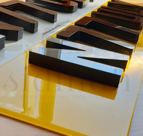 Premium 4d number plates - number,