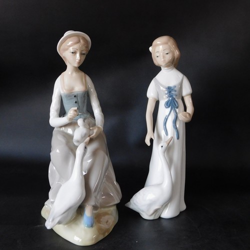 Pair casades figures girl - pair, of