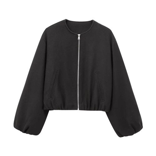 Ladies cropped bomber - cropped, jacket