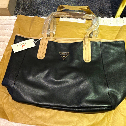 Leesun black beige faux - black/beige,
