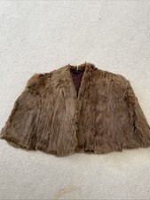 Vintage Fur Light Brown Wrap Cape/Stole   Been bought from Italy.  