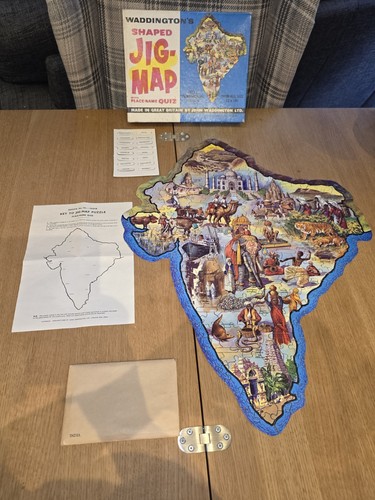 Vintage waddington jig map - waddington's,