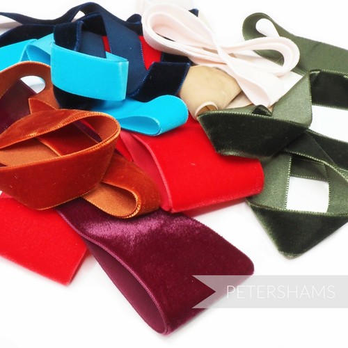Velvet ribbon remnant - pack,