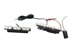 2 X LED FLASHING STROBE RECOVERY GRILL BEACON AMBER VAN TRUCK CAR 4X4 LIGHT 12V