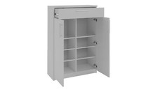 Brisbane 2 Door Shoe Storage Cabinet - Grey