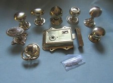 SOLID BRASS rim knob & Bedroom