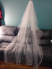 Ivory wedding veil 2 tier