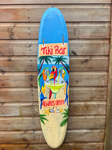 Wooden tiki bar - , sign