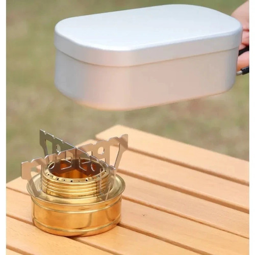 Titanium alcohol stove cross - titanium,