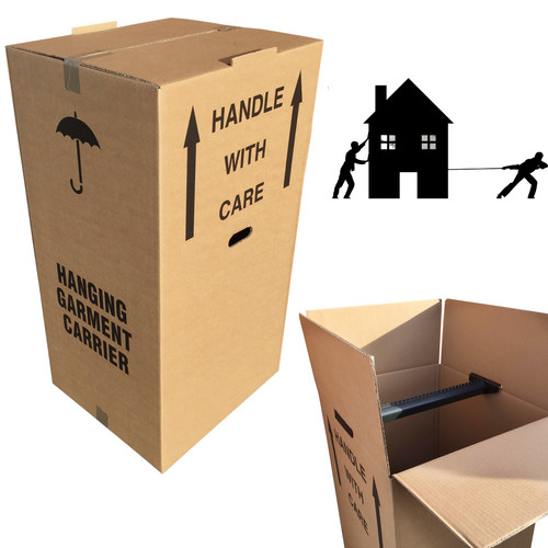 Cardboard wardrobe boxes - wardrobe,