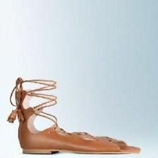 BODEN LADIES brown leather Freida Lace Up Sandals BRAND NEW AR741