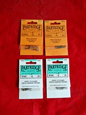 4 PACKETS OF PARTRIDGE FLY TYING HOOKS, VENIARD SHRIMP & BOB CHURCH GOLDHEAD