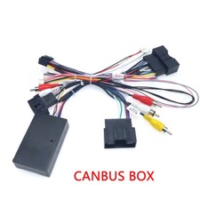 Car Audio 16PIN Android Power Cable Adapter With Canbus Box For Ford Focus F150