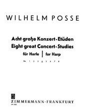 Eight graet Concert-Studies harp Posse No. 4 Zimmermann Saddle-wire stitching