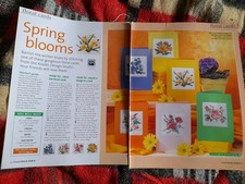 Cross Stitch Chart Floral Cards Pages Taken From Magazine