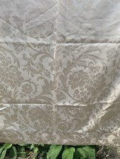 Pair Pale Gold Damask Curtains JC Penney Home Collection Cotton Mix W42” D84” B9