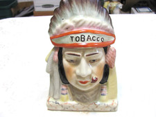 Antique Majolica Indian Chief