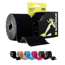 SPORTTAPE Kinesiology Sports Tape - 5m Roll | Physio & Sports Injury Muscle Tape