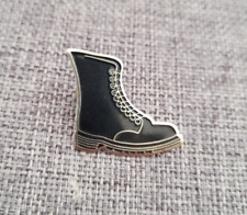 BLACK DOC MARTENS MOD BOOT ENAMEL PIN BADGE
