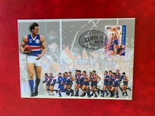 AUSTRALIA 1996 MAXI CARD SPORTS AUSSIE RULES FOOTBALL FOOTSCRAY BULLDOGS